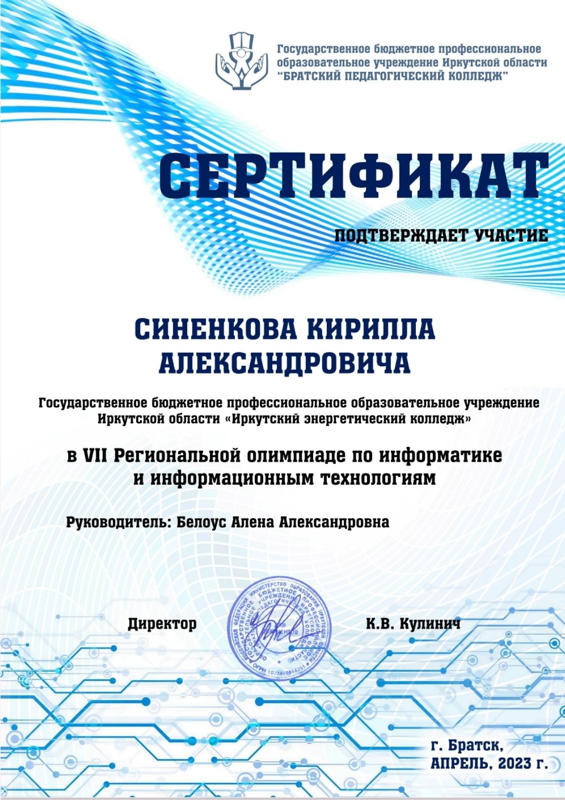 VII региональная олимпиада по информатике и информационным технологиям 2023